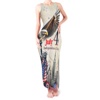 United States Independence Day Tank Maxi Dress Freedom 4th Of July Beige Version LT05 - Wonder Print Shop