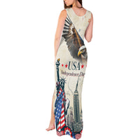 United States Independence Day Tank Maxi Dress Freedom 4th Of July Beige Version LT05 - Wonder Print Shop