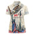Personalised United States Independence Day Women Polo Shirt Freedom 4th Of July Beige Version LT05 - Wonder Print Shop