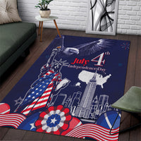 United States Independence Day Area Rug Freedom 4th Of July Navy Version LT05 - Wonder Print Shop