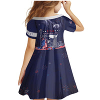 Personalised United States Independence Day Family Matching Mermaid Dress and Hawaiian Shirt Freedom 4th Of July Navy Version LT05 - Wonder Print Shop