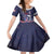 Personalised United States Independence Day Family Matching Short Sleeve Bodycon Dress and Hawaiian Shirt Freedom 4th Of July Navy Version LT05 - Wonder Print Shop