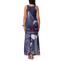 Personalised United States Independence Day Family Matching Tank Maxi Dress and Hawaiian Shirt Freedom 4th Of July Navy Version LT05 - Wonder Print Shop