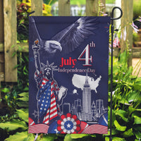 United States Independence Day Garden Flag Freedom 4th Of July Navy Version LT05 - Wonder Print Shop