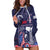 Personalised United States Independence Day Hoodie Dress Freedom 4th Of July Navy Version