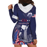 Personalised United States Independence Day Hoodie Dress Freedom 4th Of July Navy Version LT05 - Wonder Print Shop