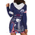 Personalised United States Independence Day Hoodie Dress Freedom 4th Of July Navy Version