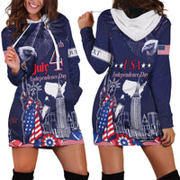 Personalised United States Independence Day Hoodie Dress Freedom 4th Of July Navy Version LT05 - Wonder Print Shop