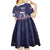 Personalised United States Independence Day Kid Short Sleeve Dress Freedom 4th Of July Navy Version LT05 - Wonder Print Shop