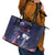 United States Independence Day Leather Tote Bag Freedom 4th Of July Navy Version LT05 - Wonder Print Shop