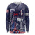Personalised United States Independence Day Long Sleeve Shirt Freedom 4th Of July Navy Version LT05 - Wonder Print Shop