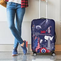 United States Independence Day Luggage Cover Freedom 4th Of July Navy Version LT05 - Wonder Print Shop
