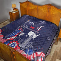 United States Independence Day Quilt Freedom 4th Of July Navy Version LT05 - Wonder Print Shop