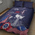 United States Independence Day Quilt Bed Set Freedom 4th Of July Navy Version