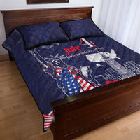 United States Independence Day Quilt Bed Set Freedom 4th Of July Navy Version LT05 - Wonder Print Shop