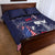 United States Independence Day Quilt Bed Set Freedom 4th Of July Navy Version