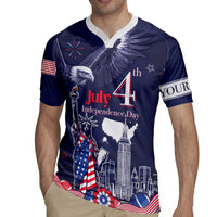 Personalised United States Independence Day Rugby Jersey Freedom 4th Of July Navy Version LT05 - Wonder Print Shop