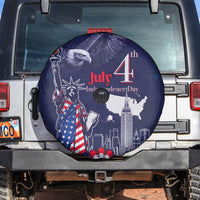 United States Independence Day Spare Tire Cover Freedom 4th Of July Navy Version LT05 - Wonder Print Shop