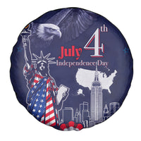 United States Independence Day Spare Tire Cover Freedom 4th Of July Navy Version LT05 - Wonder Print Shop