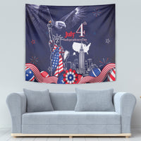 United States Independence Day Tapestry Freedom 4th Of July Navy Version LT05 - Wonder Print Shop
