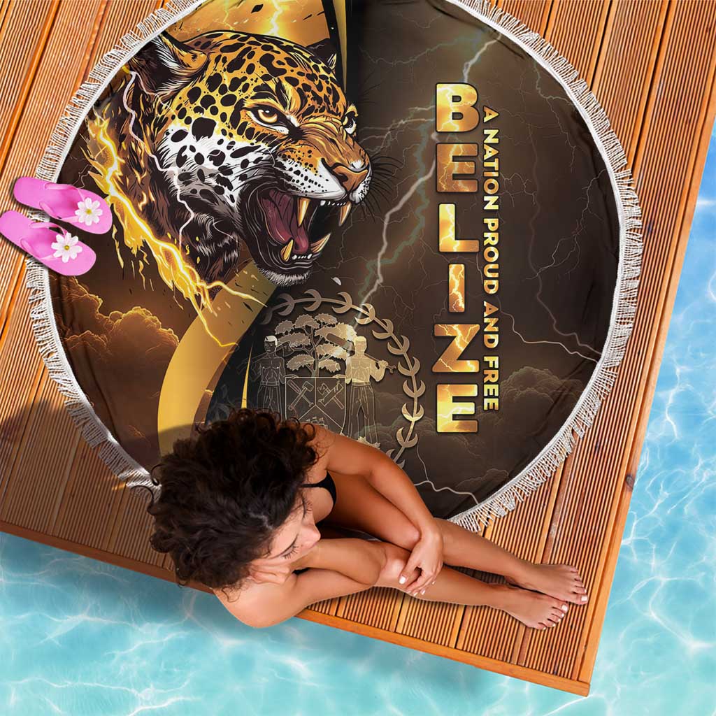 Belize Emancipation Day Beach Blanket A Nation Proud And Free - Wonder Print Shop