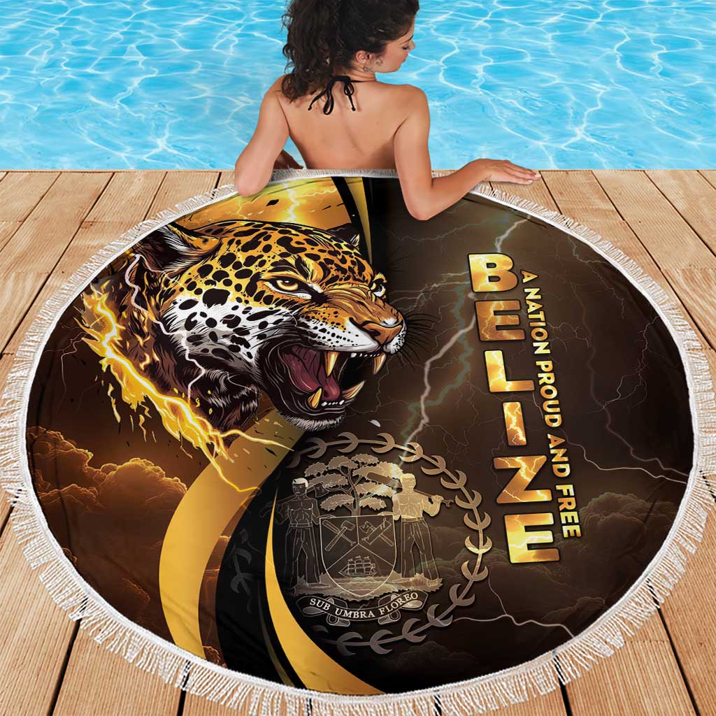 Belize Emancipation Day Beach Blanket A Nation Proud And Free - Wonder Print Shop