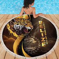 Belize Emancipation Day Beach Blanket A Nation Proud And Free - Wonder Print Shop