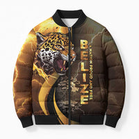 Belize Emancipation Day Bomber Puffer Jacket A Nation Proud And Free - Wonder Print Shop