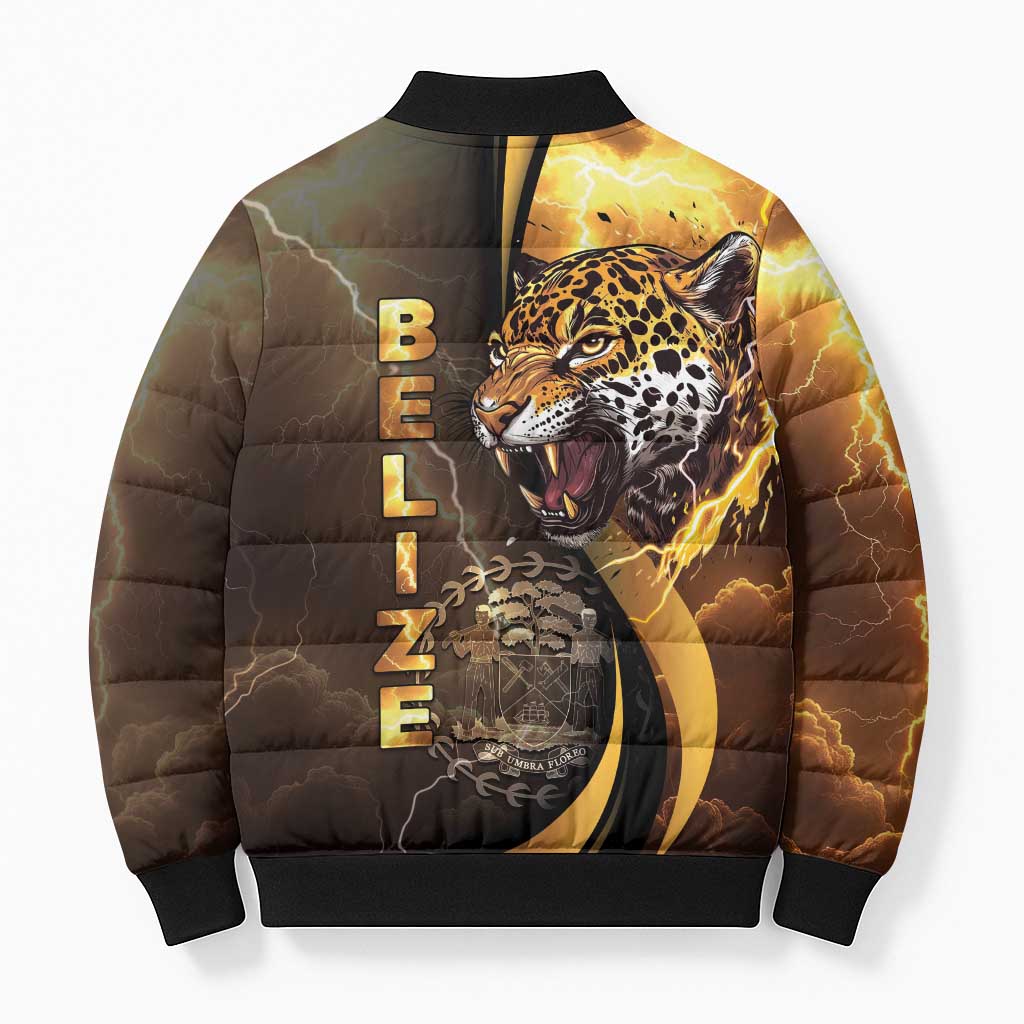 Belize Emancipation Day Bomber Puffer Jacket A Nation Proud And Free - Wonder Print Shop