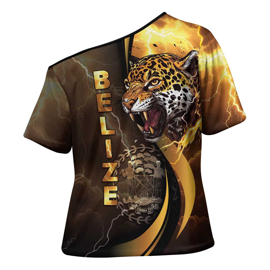 Belize Emancipation Day Cross Shoulder Shirt A Nation Proud And Free - Wonder Print Shop