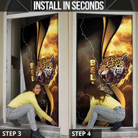 Belize Emancipation Day Door Cover A Nation Proud And Free - Wonder Print Shop