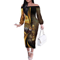 Belize Emancipation Day Family Matching Off The Shoulder Long Sleeve Dress and Hawaiian Shirt A Nation Proud And Free - Wonder Print Shop