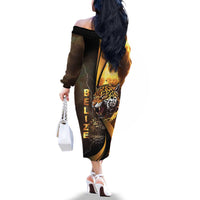 Belize Emancipation Day Family Matching Off The Shoulder Long Sleeve Dress and Hawaiian Shirt A Nation Proud And Free - Wonder Print Shop