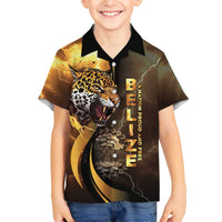 Belize Emancipation Day Family Matching Off The Shoulder Long Sleeve Dress and Hawaiian Shirt A Nation Proud And Free - Wonder Print Shop