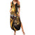 Belize Emancipation Day Family Matching Summer Maxi Dress and Hawaiian Shirt A Nation Proud And Free - Wonder Print Shop