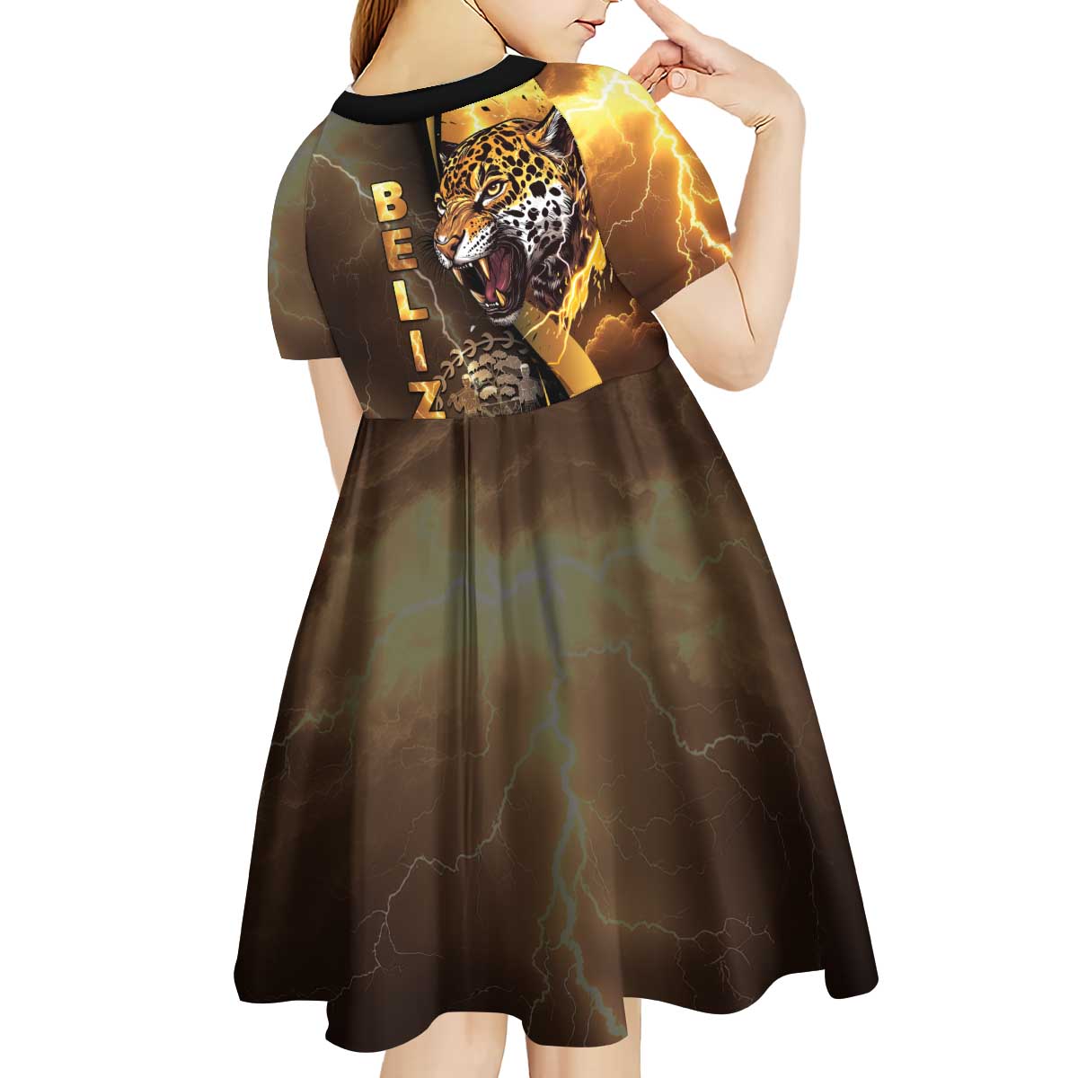 Belize Emancipation Day Kid Short Sleeve Dress A Nation Proud And Free - Wonder Print Shop