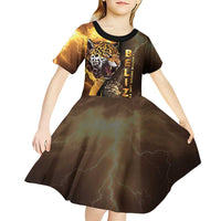 Belize Emancipation Day Kid Short Sleeve Dress A Nation Proud And Free - Wonder Print Shop