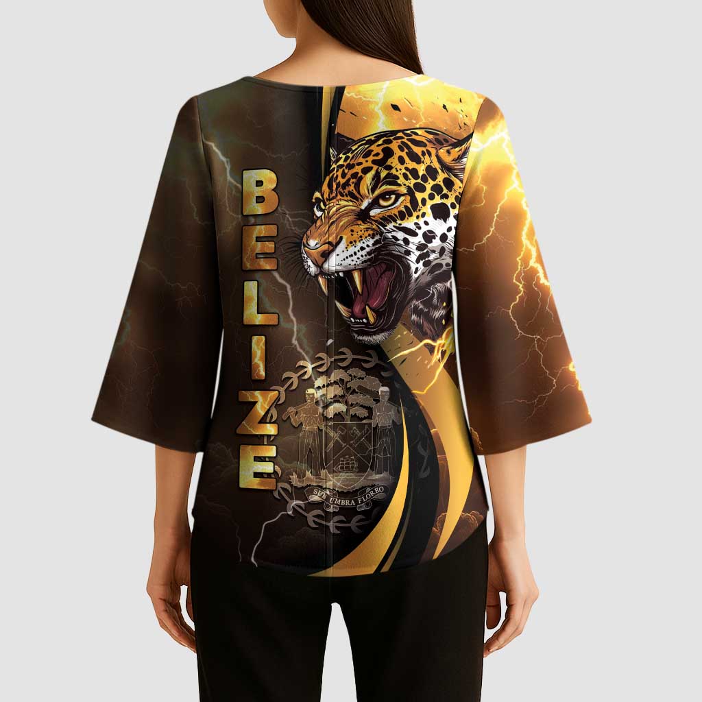 Belize Emancipation Day Kimono Sleeve Blouse A Nation Proud And Free - Wonder Print Shop