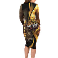 Belize Emancipation Day Long Sleeve Bodycon Dress A Nation Proud And Free - Wonder Print Shop