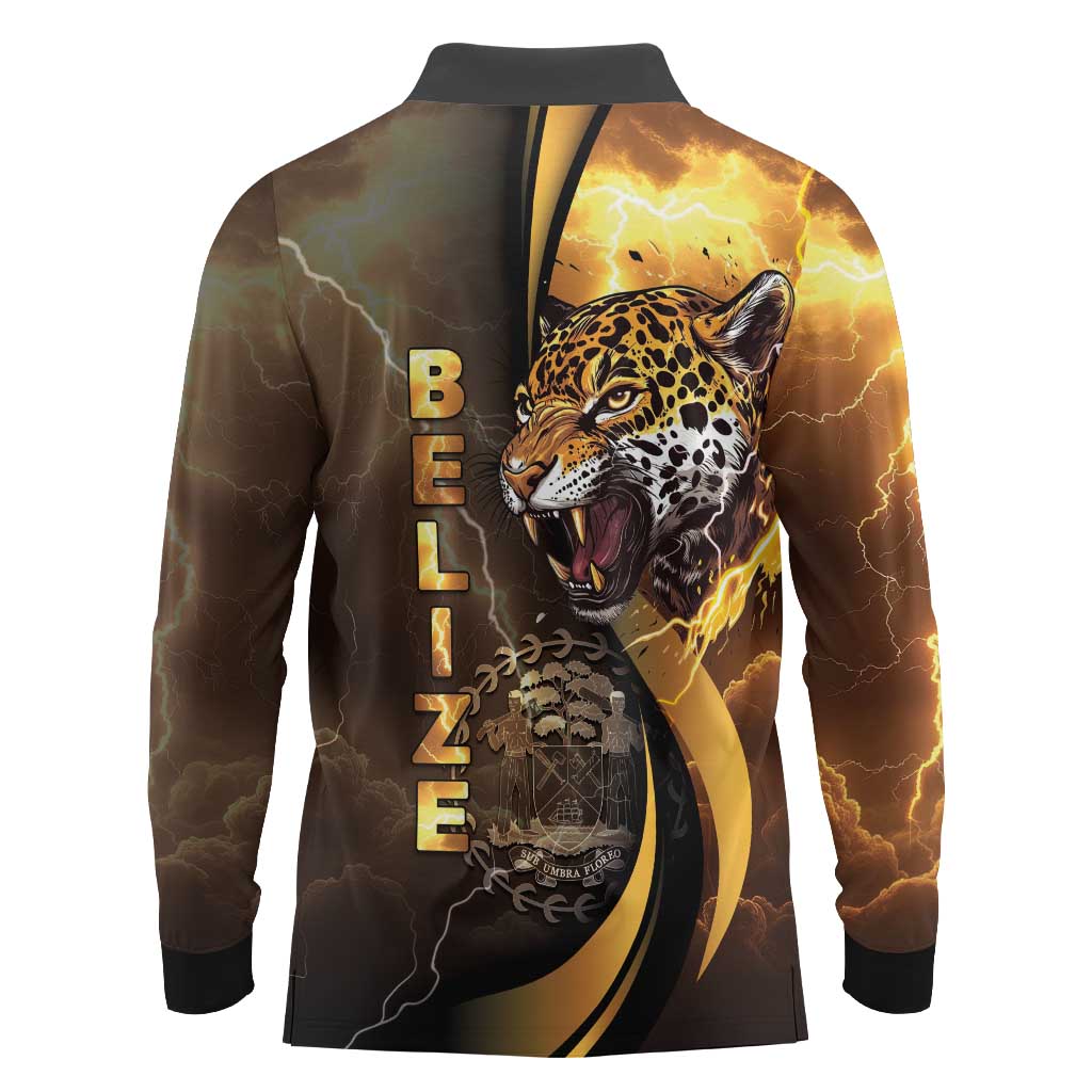 Belize Emancipation Day Long Sleeve Polo Shirt A Nation Proud And Free - Wonder Print Shop