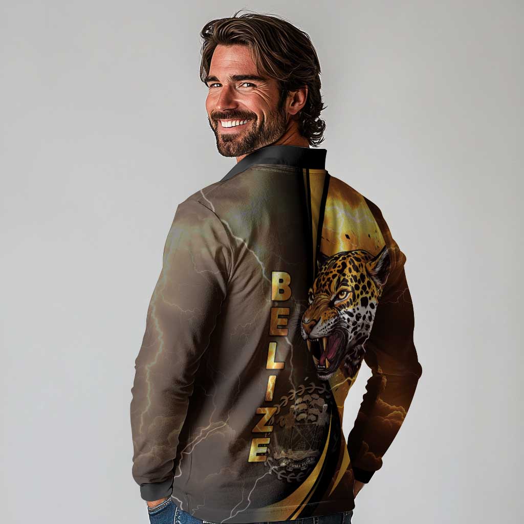 Belize Emancipation Day Long Sleeve Polo Shirt A Nation Proud And Free - Wonder Print Shop