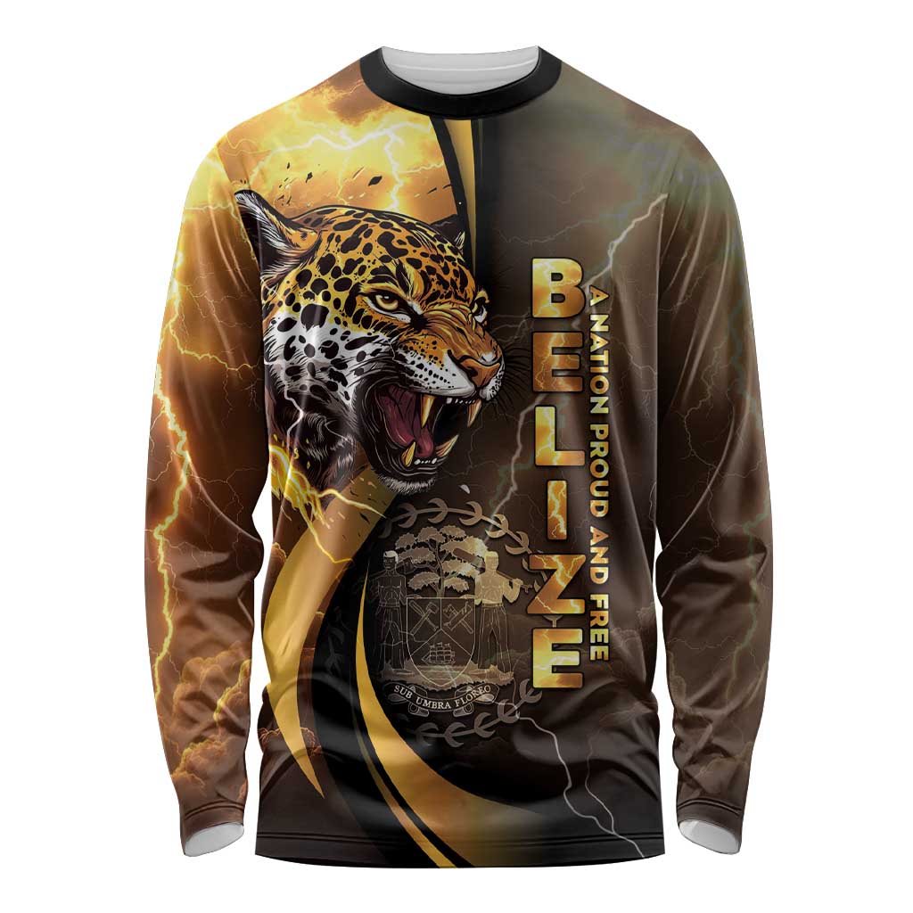 Belize Emancipation Day Long Sleeve Shirt A Nation Proud And Free - Wonder Print Shop