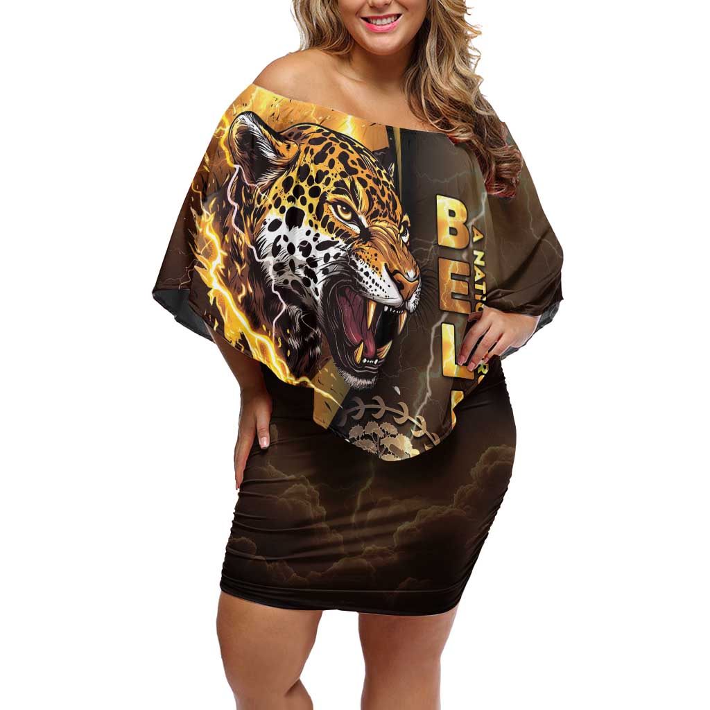 Belize Emancipation Day Off Shoulder Short Dress A Nation Proud And Free - Wonder Print Shop