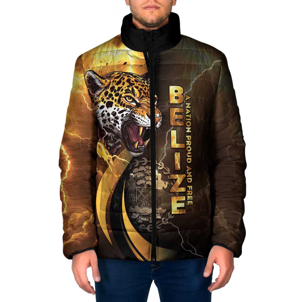 Belize Emancipation Day Padded Jacket A Nation Proud And Free - Wonder Print Shop