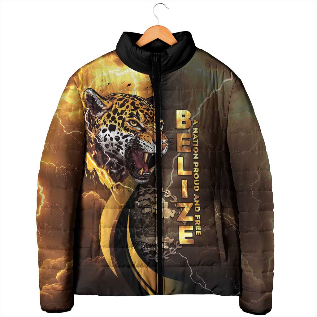 Belize Emancipation Day Padded Jacket A Nation Proud And Free - Wonder Print Shop
