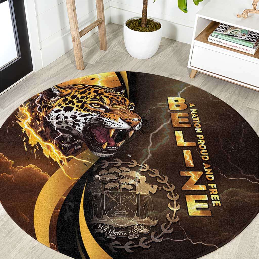 Belize Emancipation Day Round Carpet A Nation Proud And Free - Wonder Print Shop