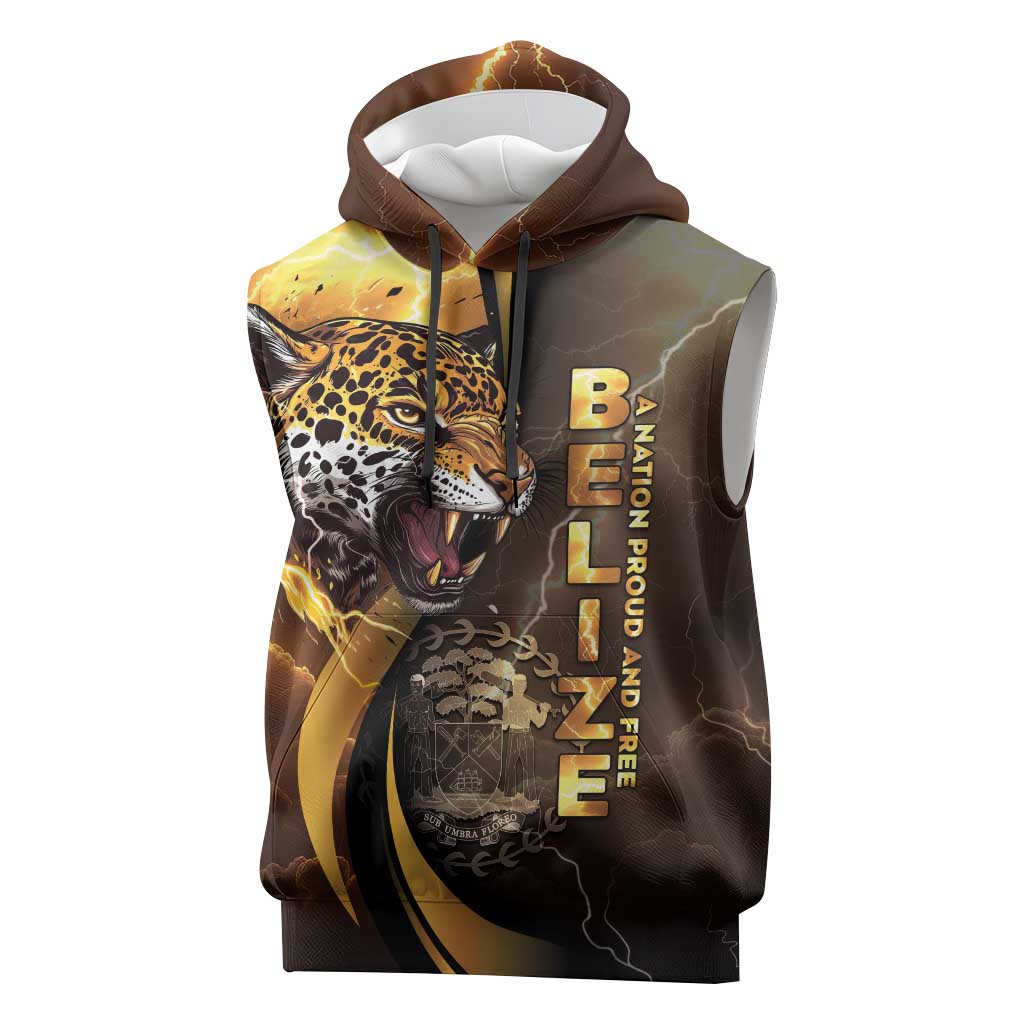 Belize Emancipation Day Sleeveless Hoodie A Nation Proud And Free - Wonder Print Shop