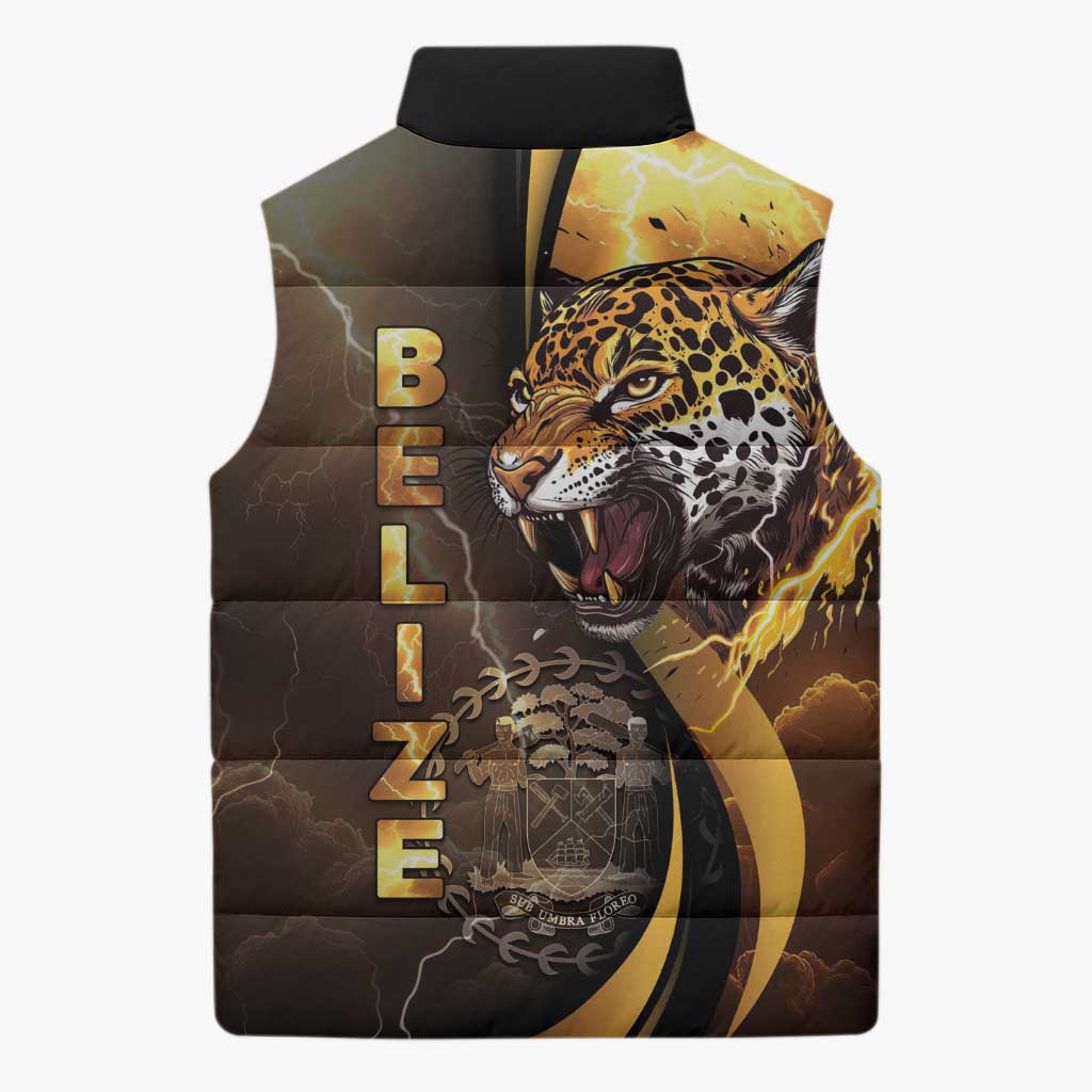 Belize Emancipation Day Sleeveless Puffer Jacket A Nation Proud And Free - Wonder Print Shop