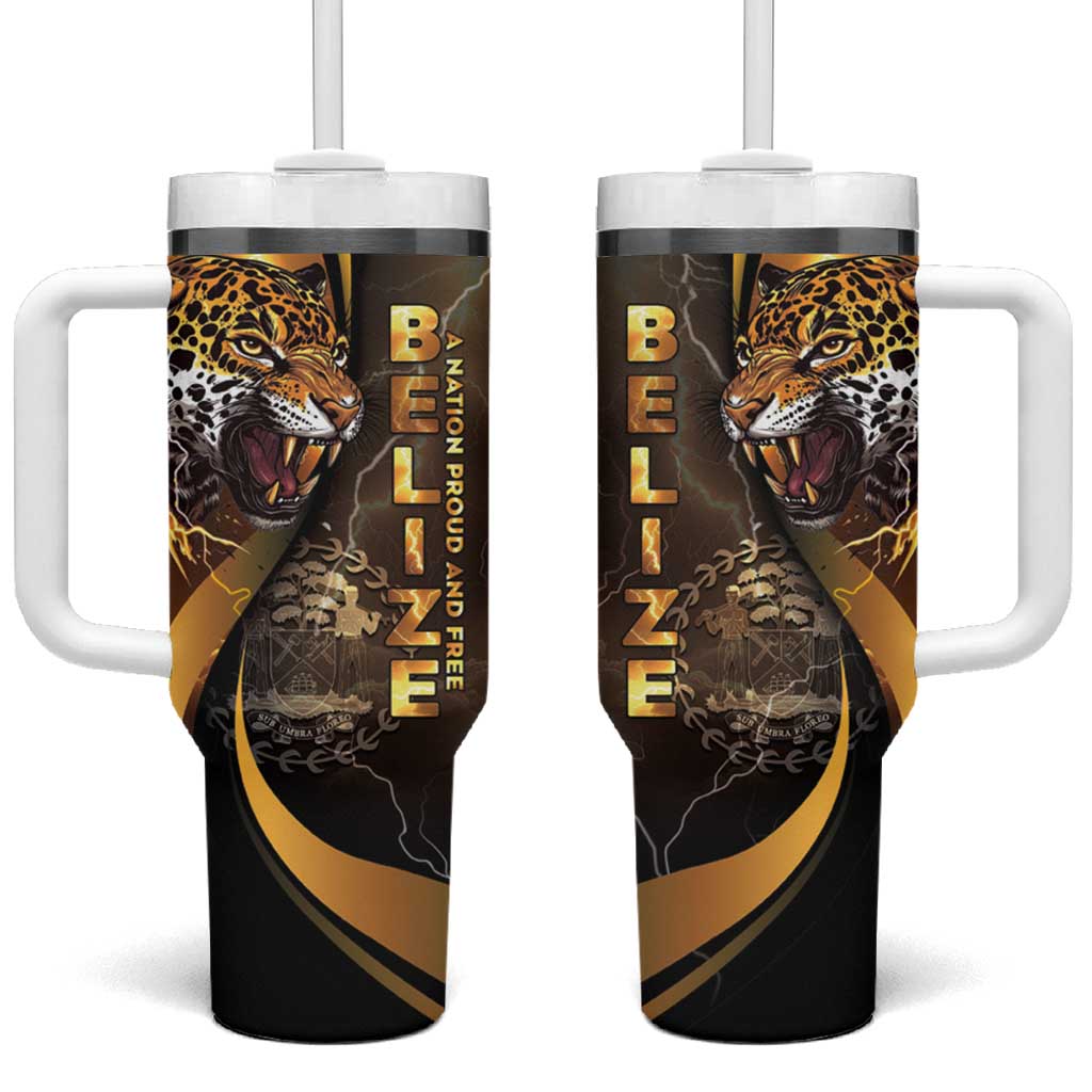 Belize Emancipation Day Tumbler With Handle A Nation Proud And Free - Wonder Print Shop