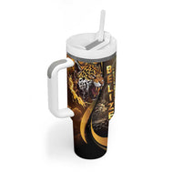 Belize Emancipation Day Tumbler With Handle A Nation Proud And Free - Wonder Print Shop